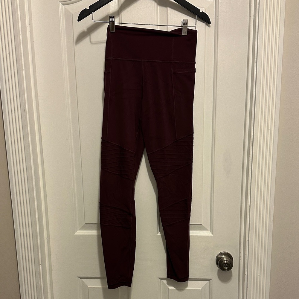 Athleta Burgundy Leggings
